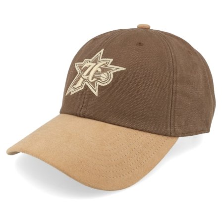 Mitchell & Ness - NBA Braun unconstructed Cap - Philadelphia 76ers Lux Chain Brown Dat Cap / Unstructured @ Hatstore