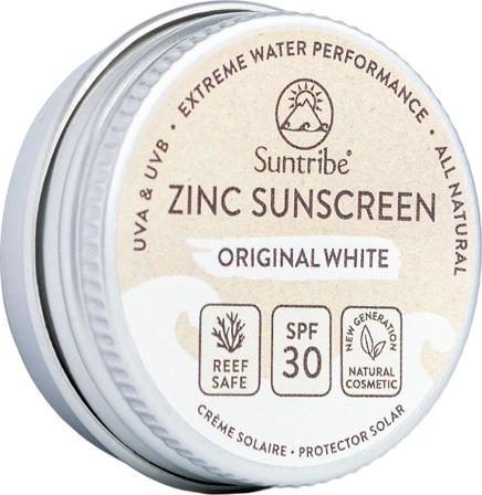 Suntribe Mini Natural Mineral Face and Sport Zinc Sunscreen SPF 30 Original White Hygieniatarvikkeet 15 g