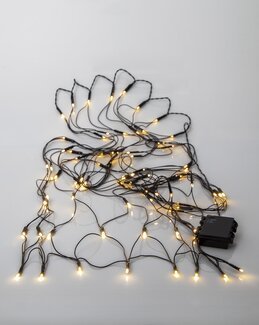 Star Trading Batteridrevet Lysnet med LED-lys Sort