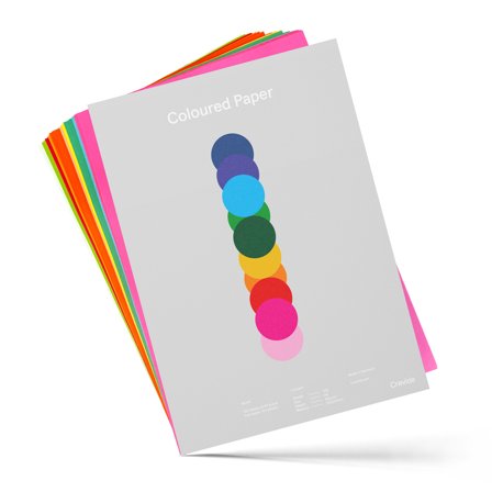 Crevide Papier coloré A4 100 feuilles 80g