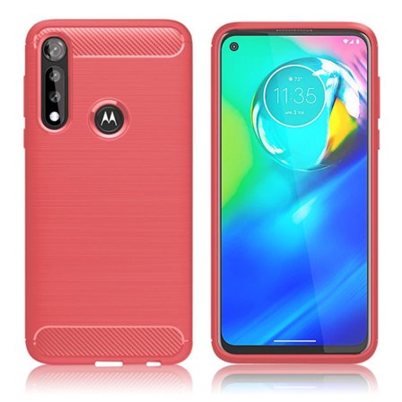 Carbon Flex Motorola Moto G Power skal - Röd