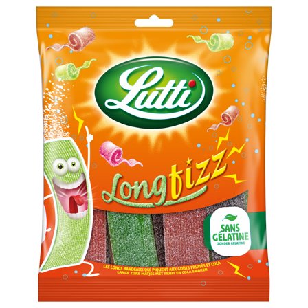 Lutti Long Fizz Karkkinauhat 100g