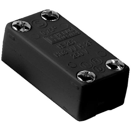 Gelia 4014411902 Koblingsboks 2-veis, svart, Installasjonsmaterial