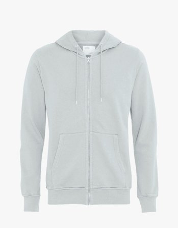 Classic Organic Zip Hood - Cloudy Grey - S