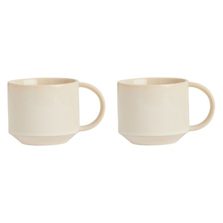 Oyoy living design Yuka kop, offwhite, pakke med 2 - Off white | KitchenOne
