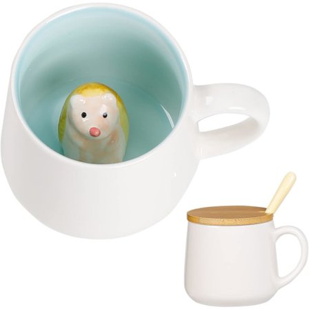 Gaver til kvinder Sød 3D dyre Kaffe Kops Te Kop Kawaii Ting Sjove Seje Kopper (uden ske og låg)