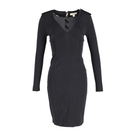 Burberry Vintage - Vintage Klänningar - Svart - Dam - Storlek: S, Dam, Storlek: S