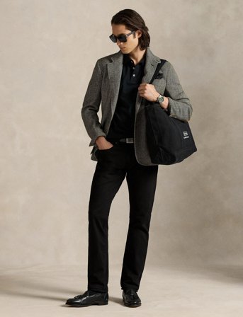 Polo Ralph Lauren Stretch Mesh-Ssl-Psh - Black - XS