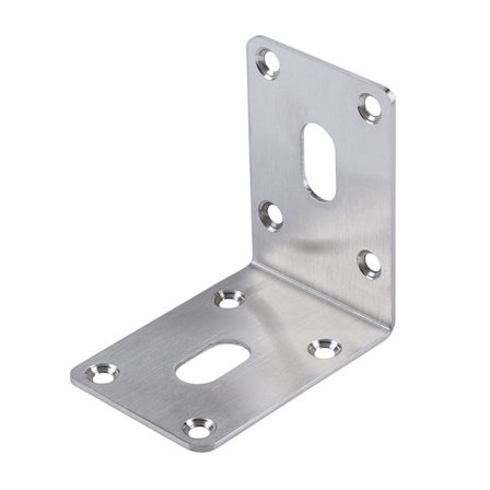 Sats med 4 hörnbeslag i rostfritt stål 304, 70 x 70 x 50 mm, kraftiga