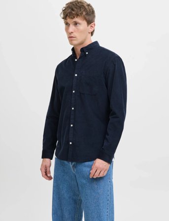 Jack & Jones Jjeclassic Cord Shirt L/S Sn - Navy - L