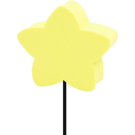 8cm Gul Hjärta-Formad Stjärna Bilantenn Topper - Lätt att Hitta Bilen på Parkeringen - Antennboll Antenn Toppers Exteriörtillbehör (Stjärna)