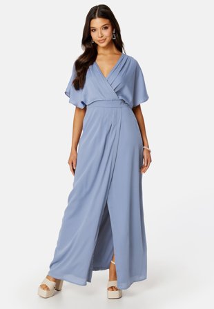 Bubbleroom Occasion - Amelienne Gown - Dusty blue