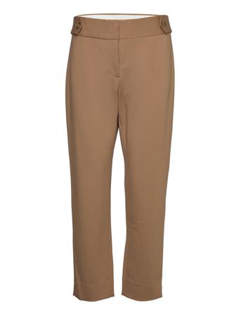 Ponte Crop Pant W Slits Beige Michael Kors