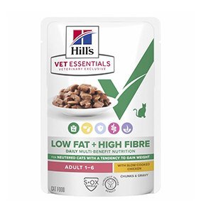Hills VE Cat Multi-Benefit + Low Fat + High Fibre, 12x85g