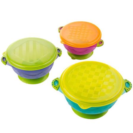 3 St/ Set Baby Sugkopp Matskål £¬ Med Lock Spillsäker