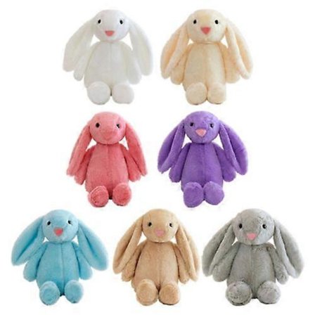 Kaninbamse Udstoppede Dyr Dukke Børn Baby Fødselsdag Påskegaver (FMY) Sky Blue