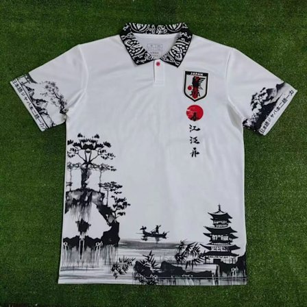 Japan Skjorte Menn 22-23 Hjem Spesialutgave Samurai Sakura Tegneserie Fotballskjorte 17-FF-17