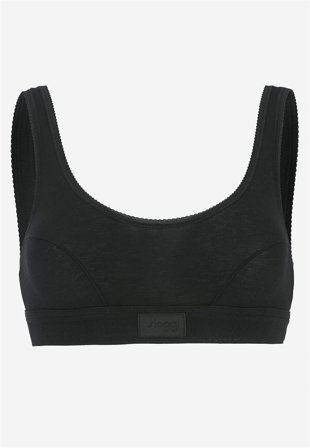 Sloggi - Mjuk bh-topp i bomull Double comfort - svart - för damer - 46 - Cellbes