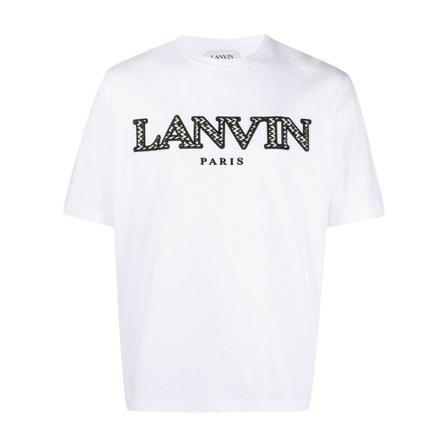 Lanvin, T-shirt Wit, Heren, Maat:M
