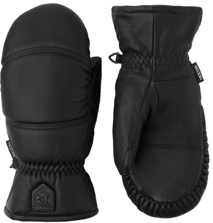 Hestra Leather Box -nahkarukkaset, musta