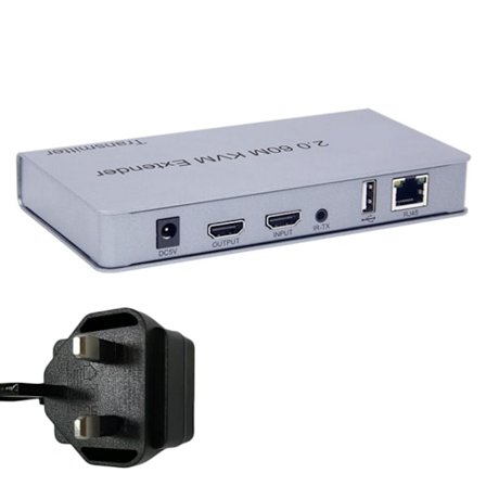 HDMI-kompatibel KVM USB Extender 1080P- 60Hz KVM USB Extender Over Cat5/6 Ethernet-kabelsignalförlängning till 196FT/60M