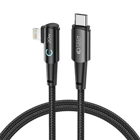 Tech-Protect USB-C till Lightning kabel Ultraboost 1m - Svart