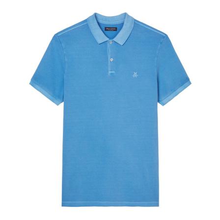 Marc O'Polo Short sleeve Polotröja in piqué fabric blå, Herr, Herr, Storlek: XL