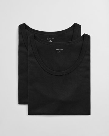 GANT Herren 2er-Pack Tanktops (XXXL) Schwarz Grau