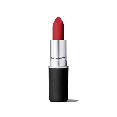 MAC Powder Kiss Lipstick 65 Ruby New, Makeup, Læber, Læbestift