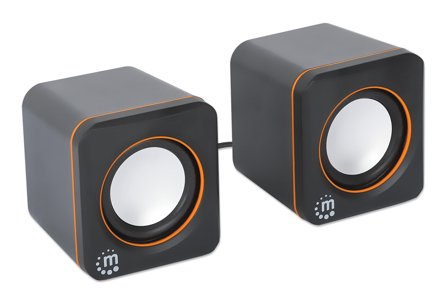 Manhattan USB-Lautsprecher - 2600 Series schwarz/orange
