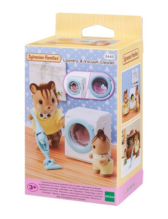 Laundry & Vacuum Cleaner Patterned Sylvanian Families