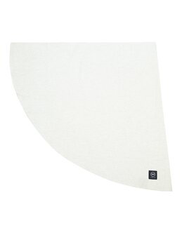 Bordsduk rund enfärgad chambray Hedvig Off-white - 160 cm - Recycled by Wille