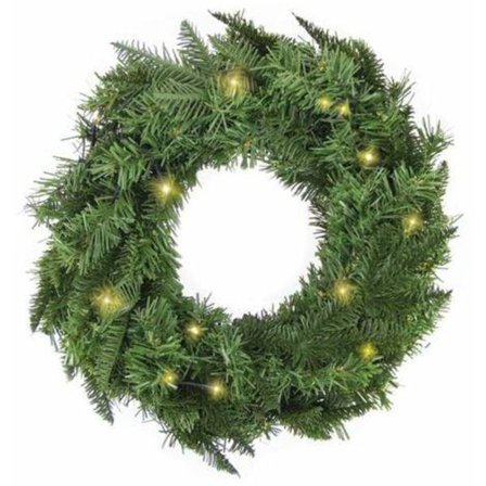 Julkrans med LED-ventil, IP44, Ø45cm, varmvit