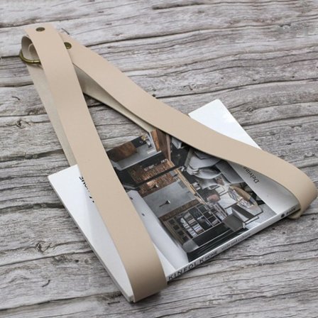 Tidningshållare i läder för kontor, tidningsställ i metall och läder