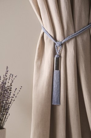 Jotex - Duskbånd 2-pk Lys blå - OLIVIE - Kjøp Gardinholdere hos Jotex