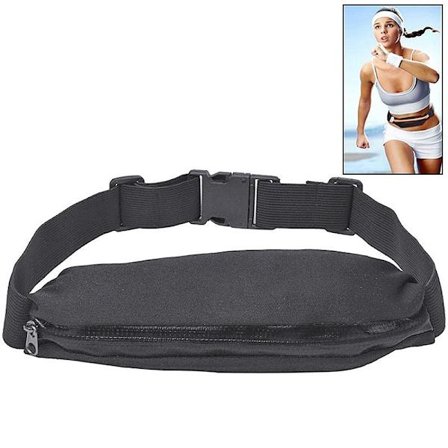 Waterproof Training Belt / Waist Bag - Sports Belt Black