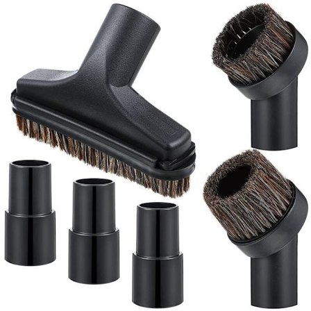 6 stk støvsugerbørste rund børste 25MM og 36MM, 5,9 tommer støvsuger gulvbørste 1,25 støvsuger tilbehørsbørste rengjøringsmiddel