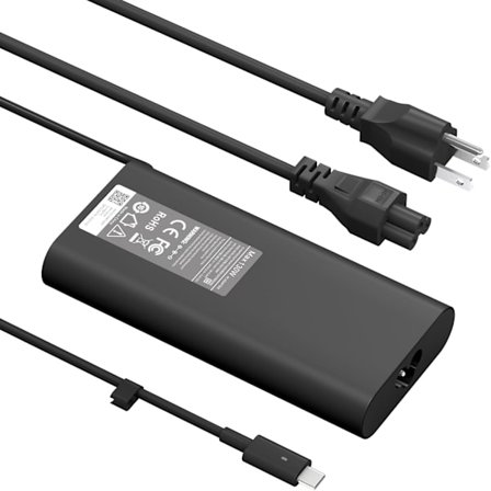 2025 Seneste Model 130W Laptop Oplader USB C Type C Kompatibel med Dell XPS 15 9575 9520 9510 9500 17 9720 9710 9700 Precision 55