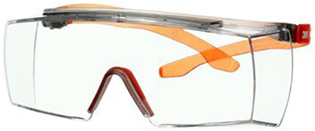 3M Secure fit 3700 Skyddsglasögon Orange skalm, klar lins, Ögon- & ansiktsskydd
