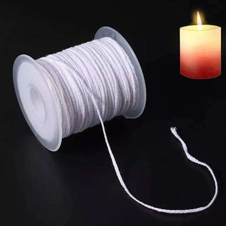 Skab smukke stearinlys med Candle Wick Cotton - 1 rulle, 61 meter