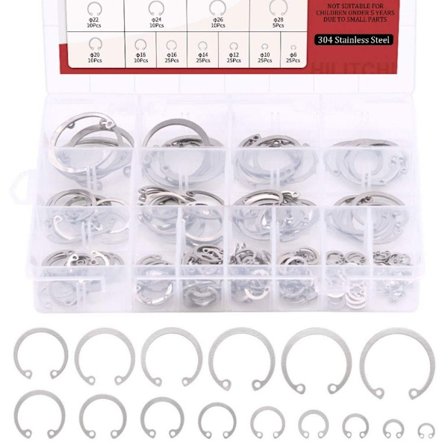 200 STK Intern Snap Clip Ring Sikring Snap Retaining Clip Ring