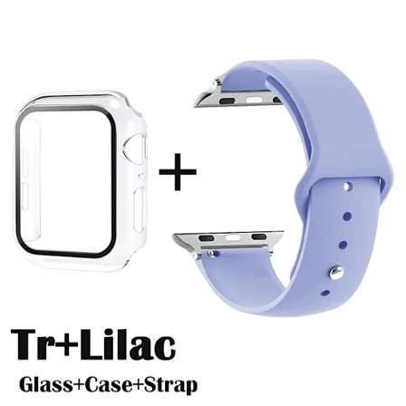 Glas+Fodral+Armband för Apple Watch Band 49mm 46mm 45mm 44mm 41 40 38mm Skärmskydd för Apple IWatch Series 10 9 8 7 6 SE 5 4