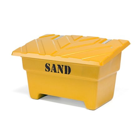 Sandkasse, 550 liter, gul