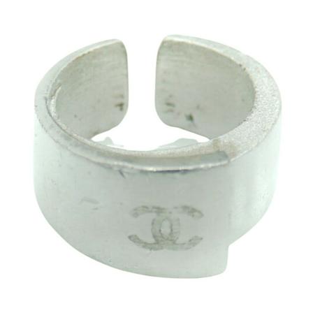 Chanel Vintage, Pre-owned Ring Grijs, Dames, Maat:ONE Size