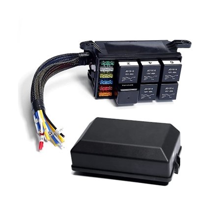 12v releen sulakeboksi esiasennettu releboksi auto 5kpl 5-napainen rele 1kpl 4-napainen rele 6 Atc/ terä