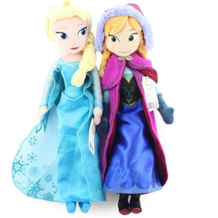 Frosset plyslegetøj Elsa + Anna- Perfet 40cm