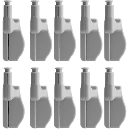 Hinge LED-ljusskåp nattljus sensor smart ljus för garderob 10 st vit (utan batteri)