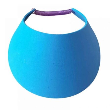 Solskjermer for kvinner, ensfarget snøring, solskjermhatt, stoffskum, justerbar, myke skjermer, kvinner, golf, tennis, skjerm for sport, blå