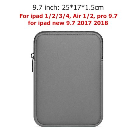 Universal Mjukt Tablet Fodral Ärm Väska för Kindle Fodral för iPad mini 1/2/3/4 Air 1/2 Pro 9.7 Skydd För Nya iPad 2017/2018
