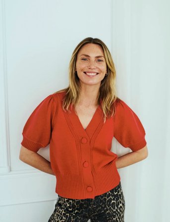 FREE/QUENT Cardigan - Red - L